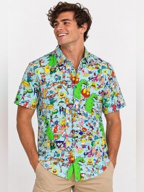 RSVLTS Nickelodeon 90s Mashup KUNUFLEX Short Sleeve Shirt